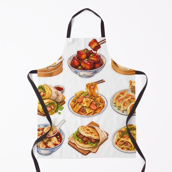 Item preview, Cute Watercolor Chinese Street Food Dim Sum Sticker Pack designed and sold by PastelPetalsCo.
