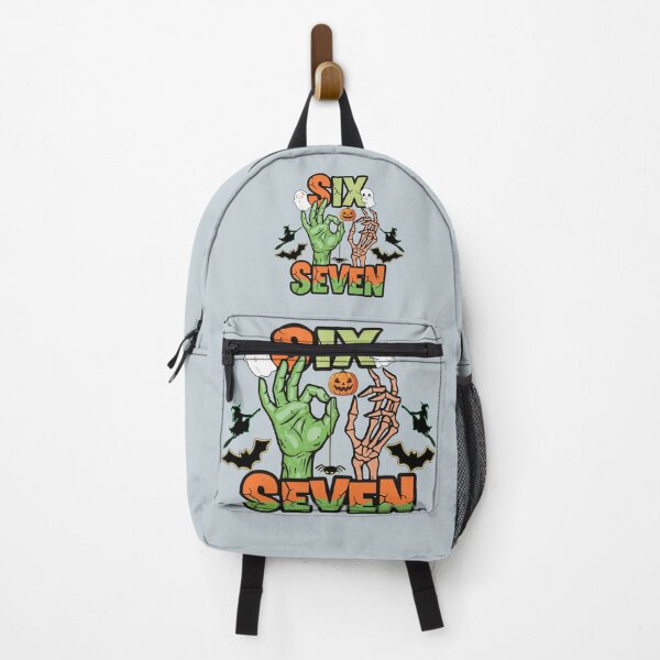 Item preview, Funny Halloween six seven meme witch skeleton hands retro spooky 67 meme designed and sold by ArtDesignTp.