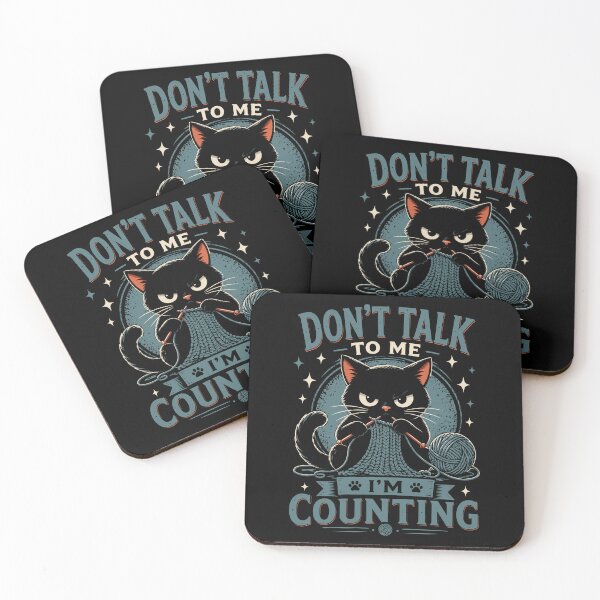 Item preview, Don't Talk To Me, I'm Counting Funny Knitting Humor designed and sold by gordonbwyashop.