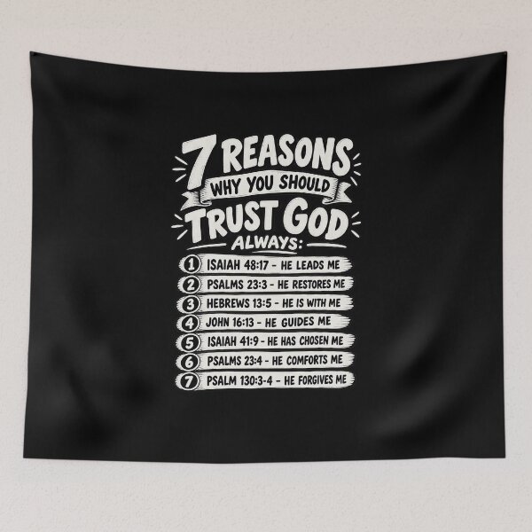 Item preview, Trust God Always Seven Scripture Reminders designed and sold by elderberry.