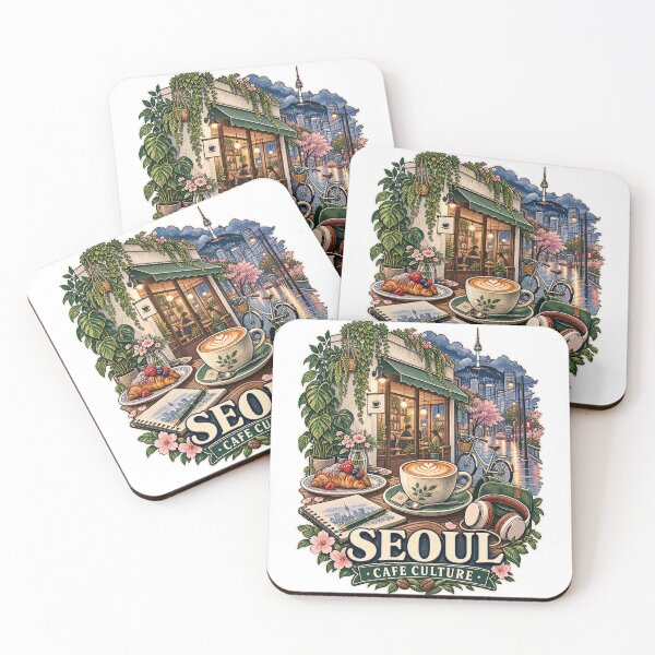 Item preview, Culture Seoul Korean Cafe Lifestyle South Korea designed and sold by Uglyandcute.