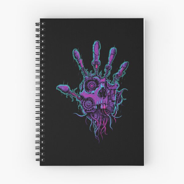 Item preview, Neon Cybernetic Skull Hand designed and sold by MarCinu Art.