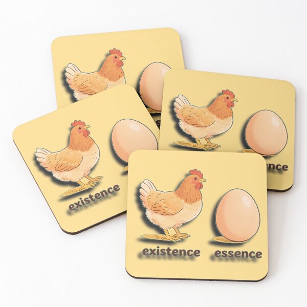 Item preview, Existence Precedes Essence Chicken/Egg Solution designed and sold by Cathedral of Curiosity.