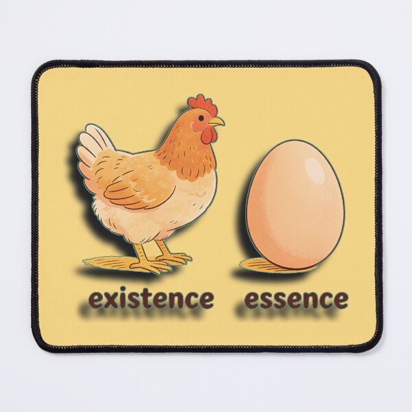 Item preview, Existence Precedes Essence Chicken/Egg Solution designed and sold by Cathedral of Curiosity.
