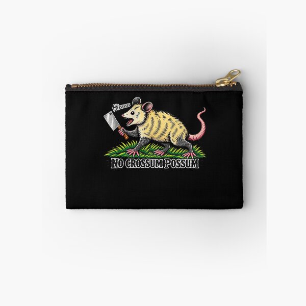 Item preview, Funny No Crossum Possum Snarling Animal Humor Art designed and sold by elderberry.