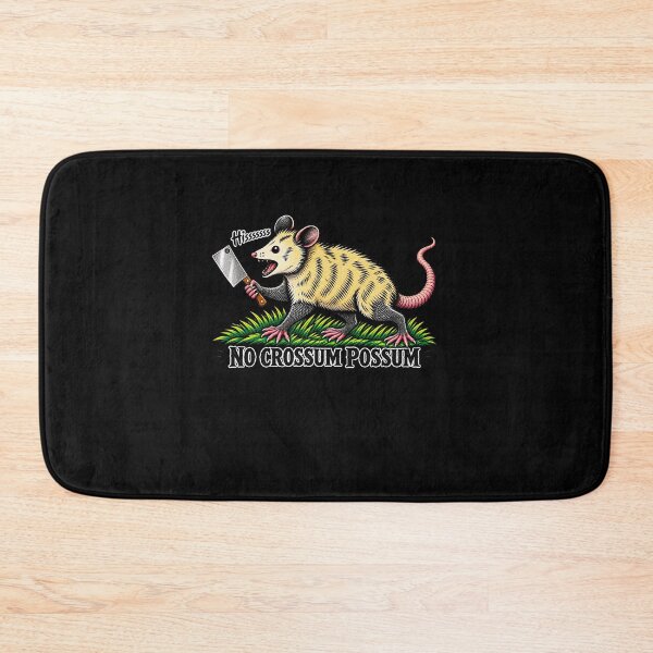Item preview, Funny No Crossum Possum Snarling Animal Humor Art designed and sold by elderberry.