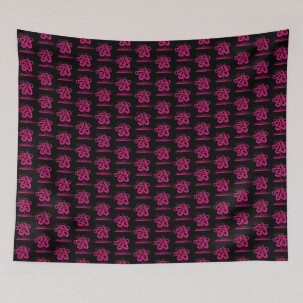 Item preview, Hot Pink Dripping Flower Neon Botanical designed and sold by NylaInnerBloom.