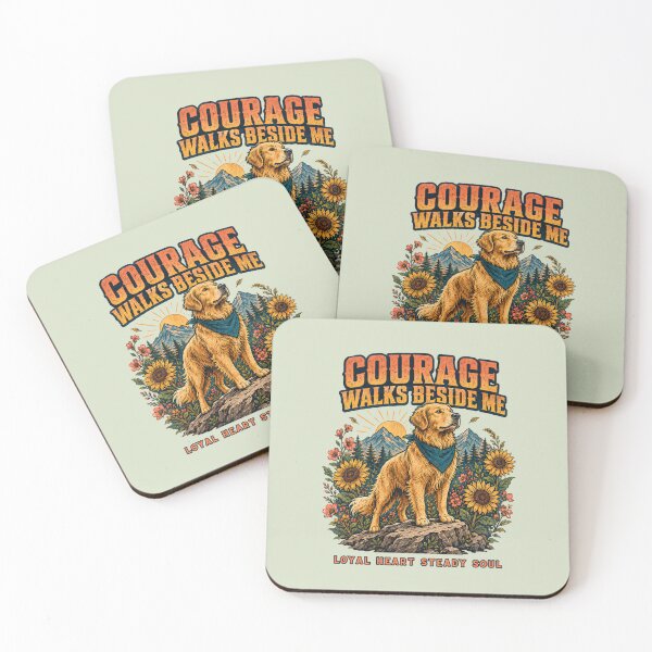Item preview, Courage Walks Beside Me – Loyal Golden Retriever designed and sold by NinaCreator.