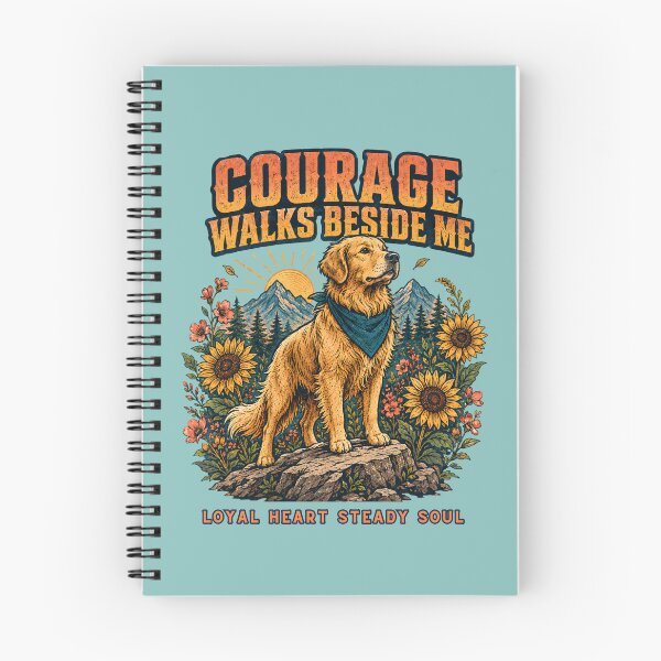Item preview, Courage Walks Beside Me – Loyal Golden Retriever designed and sold by NinaCreator.