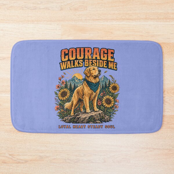 Item preview, Courage Walks Beside Me – Loyal Golden Retriever designed and sold by NinaCreator.