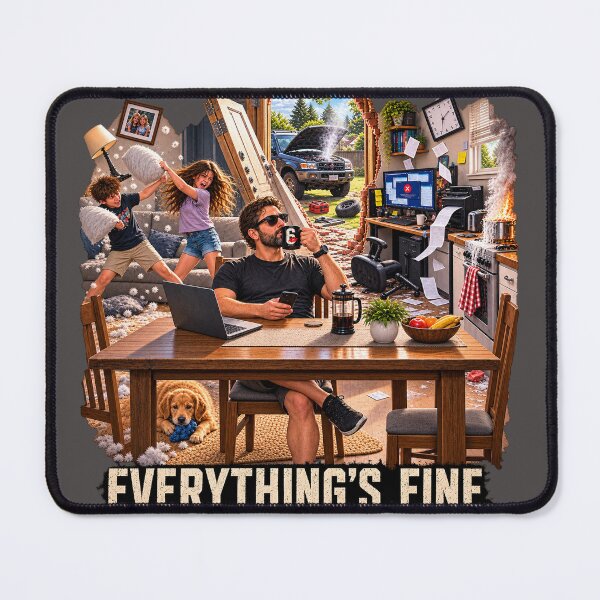 Item preview, Everything’s Fine – Calm in the Chaos designed and sold by KissMy6 Industries.