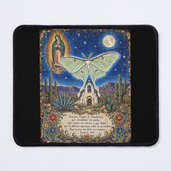 Item preview, Luna Moth Mexican Ex-Voto Folk Art designed and sold by newnomads-art.
