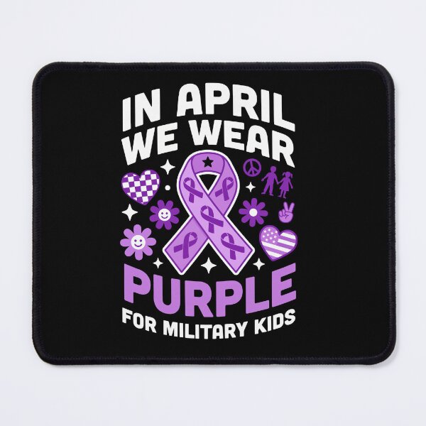 Item preview, IN APRIL WE WEAR PURPLE FOR MILITARY KIDS designed and sold by jkrphoto.