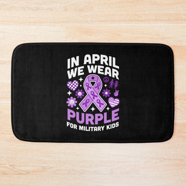 Item preview, IN APRIL WE WEAR PURPLE FOR MILITARY KIDS designed and sold by jkrphoto.