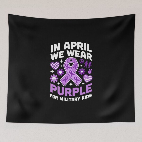 Item preview, IN APRIL WE WEAR PURPLE FOR MILITARY KIDS designed and sold by jkrphoto.