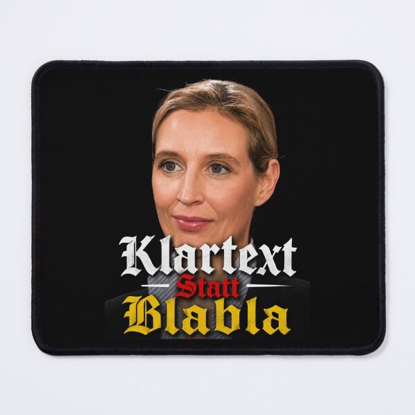 Item preview, Alice Weidel Klartext Statt Blabla German Plain Talk Slogan designed and sold by Flirt-Teez.