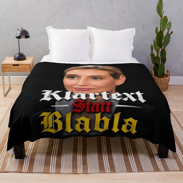 Item preview, Alice Weidel Klartext Statt Blabla German Plain Talk Slogan designed and sold by Flirt-Teez.