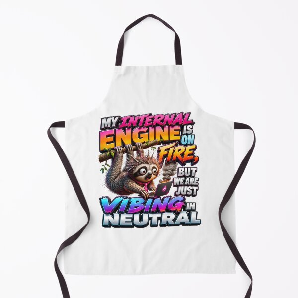 Item preview, My Internal Engine Is On Fire But We Are Just Vibing In Neutral Sloth designed and sold by Sovereign Supply Co..