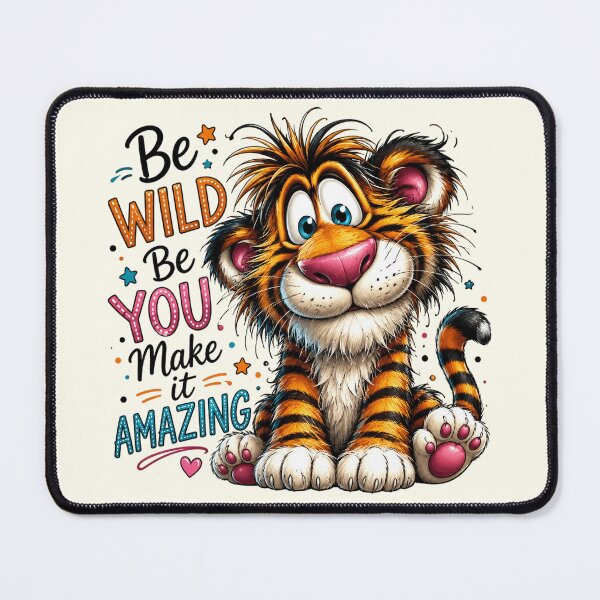 Item preview, Be Wild Be You Make It Amazing - Cute Tiger Motivational Quote designed and sold by FrescoDesign.
