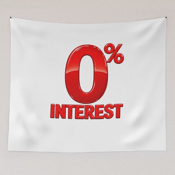 Item preview, Funny 0% Interest Halloween Costume Rejection Joke Art designed and sold by elderberry.