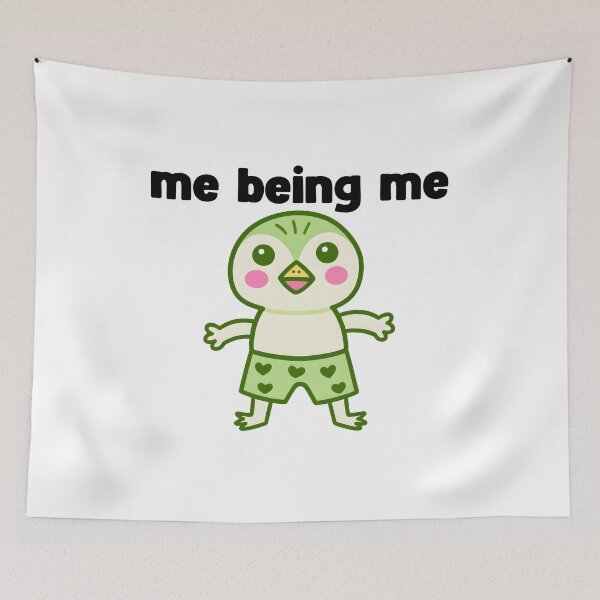 Item preview, me being me green penguin designed and sold by Rockveil Co..