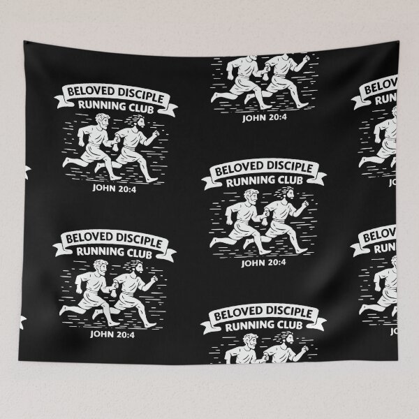 Item preview, Beloved Disciple Running Club | Christian Design | John 20:4 designed and sold by Christian by Grace.