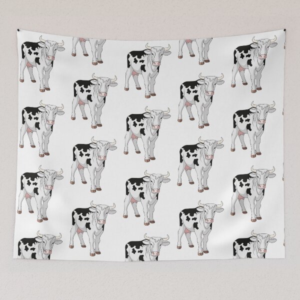 Item preview, Ilustración con una vaca manchada designed and sold by RizikCat.