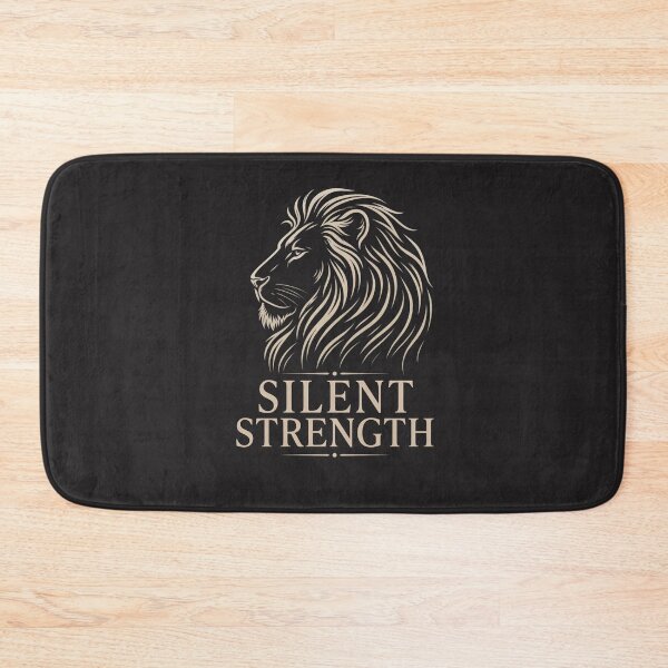 Item preview, Elegant Lion Profile Silent Strength Design designed and sold by Bennie Singh.