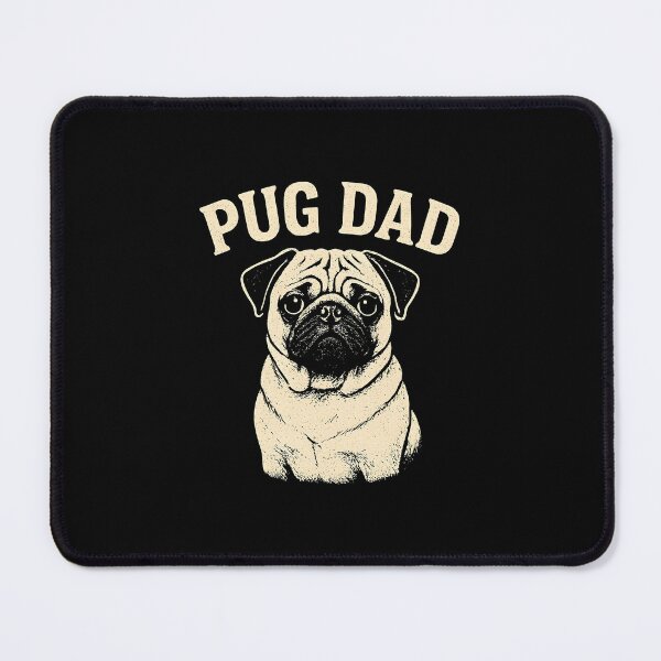 Item preview, Pug Dad Dog Owner Pet Lover Vintage Dog Portrait Retro designed and sold by Photo-Sphere101.