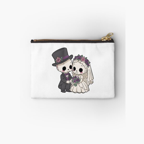 Item preview, Cute Skeleton Bride and Groom Wedding Couple Illustration, Gothic Spooky Romance Clipart designed and sold by StairheadStore.