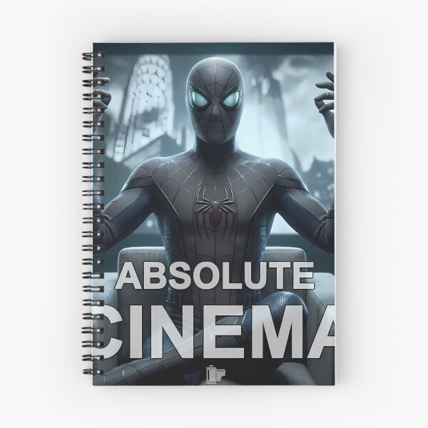 Item preview, Absolute Cinema Spider Hero Dark Black Costume Meme Cinematic Fan Art designed and sold by LoomisDreams.