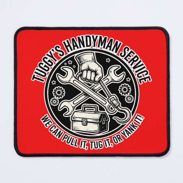 Item preview, Tuggy's Handyman Services Funny Handyman Logo designed and sold by Fort Chiswell Trading Company.