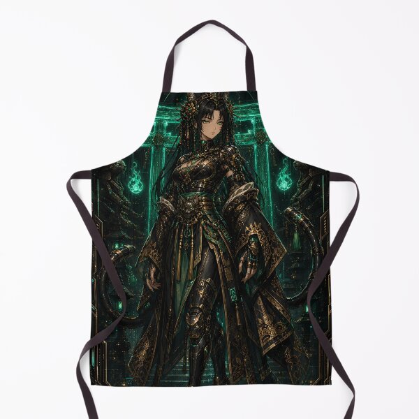 Item preview, Bakeneko of the Emerald Shrine – Yokai Cyberpunk designed and sold by Apocalyptic Art Studio.