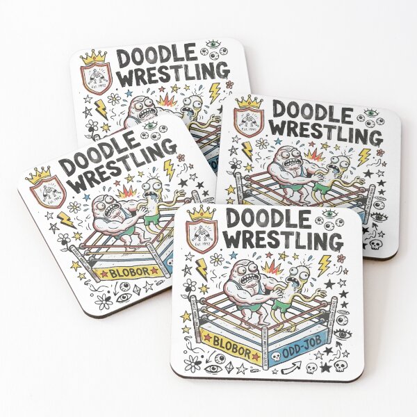 Item preview, Doodle Wrestling – Crazy Cartoon Bootleg designed and sold by Maria Garcia´s.