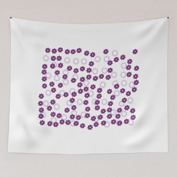 Item preview, Purple Flowers And Threads designed and sold by design2xstudio.