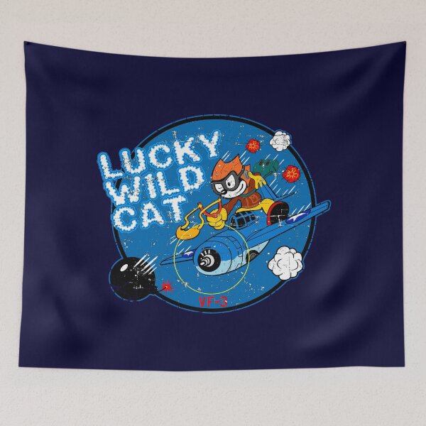 Item preview, VF-3 Lucky Wild Cat - Grunge Style designed and sold by pzd501.