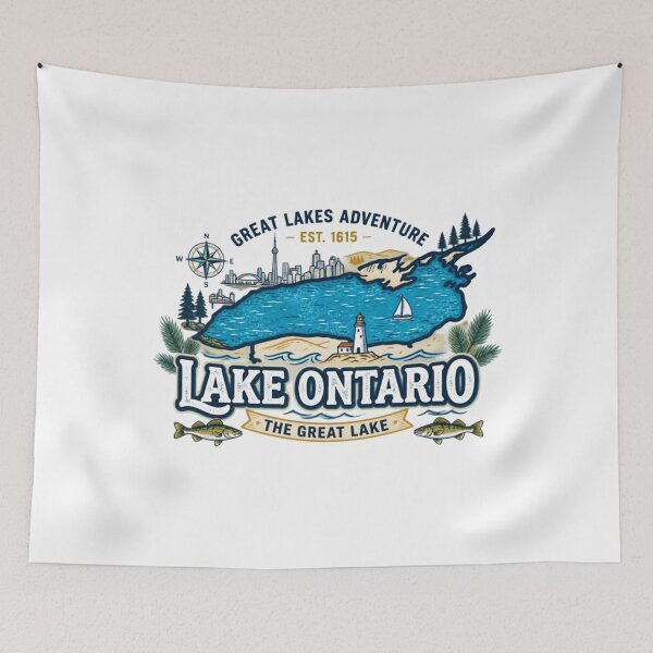 Item preview, Lake Ontario, Great Lakes Resist designed and sold by BonKihote.