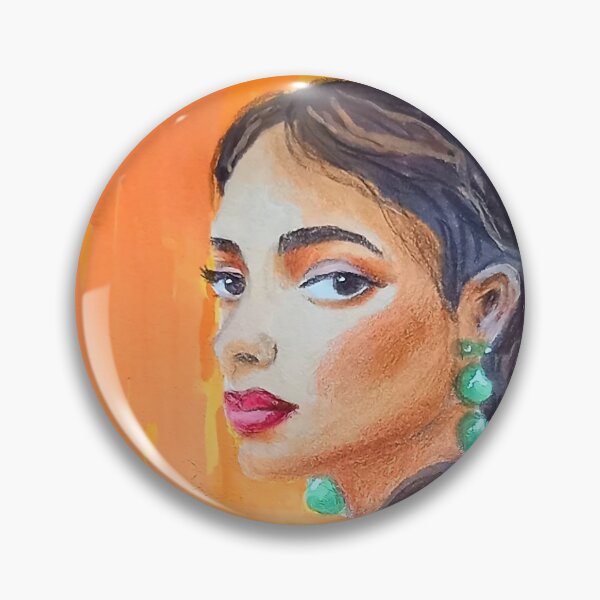 Item preview, Woman with Green Jade Earrings designed and sold by Liudmyla-25.