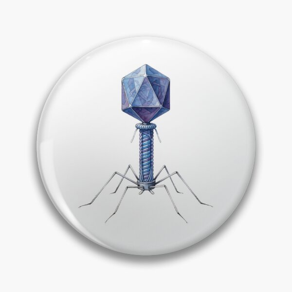Item preview, Blue Bacteriophage designed and sold by Chaoscience.