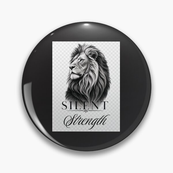 Item preview, Black and White Majestic Lion Profile Design designed and sold by Bennie Singh.