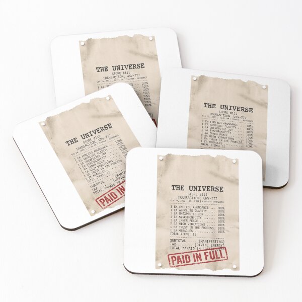 Item preview, Manifest Your Dream Life Universe Receipt (6 words) designed and sold by Pawfect Vibes Hub.