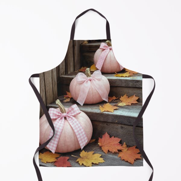 Item preview, Pink Autumn Pumpkins with Bows and Leaves designed and sold by Maria Dryfhout.