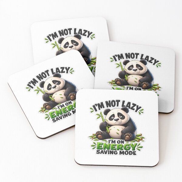Item preview, Funny Panda Energy Saving Mode Design designed and sold by WeirdStation.