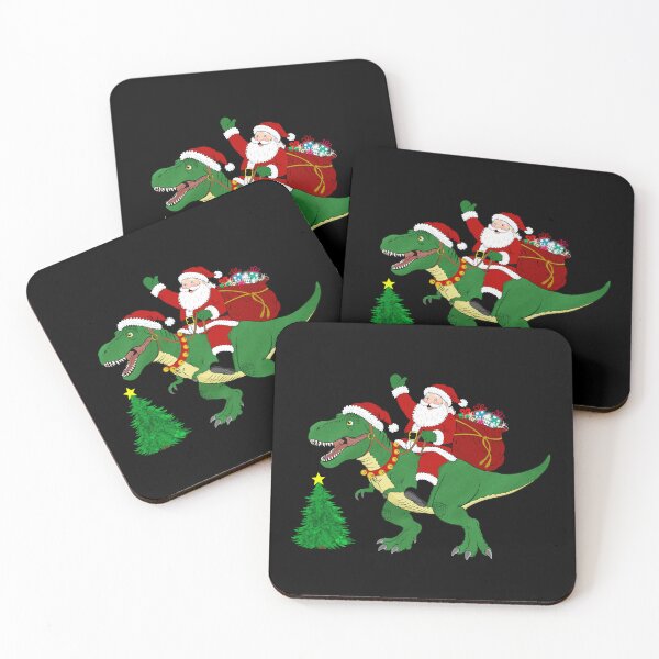 Item preview, Santa Riding T-Rex Christmas designed and sold by daphsam.