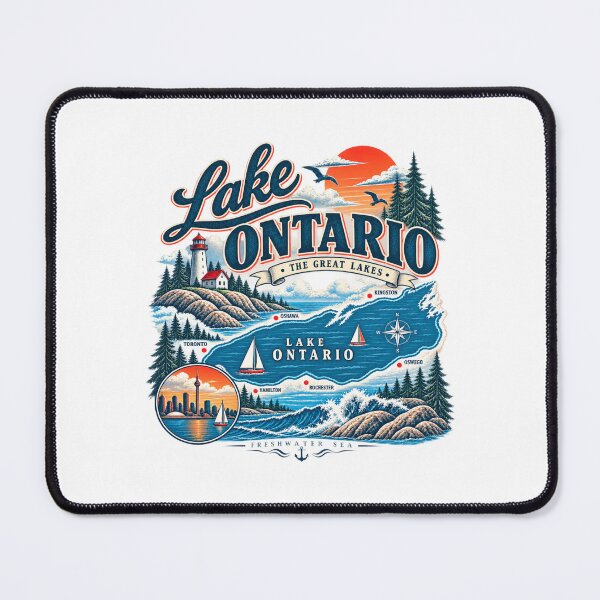 Item preview, Lake Ontario, Great Lakes Vintage designed and sold by BonKihote.