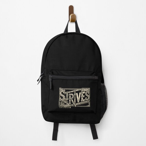 Item preview, Who Strives Finds, Motivational Quote, Inspirational Wisdom, Success Mindset, Perseverance Quote, Never Give Up, Hard Work Pays Off, Life Lesson, Positive Mindset designed and sold by Typologystudios.