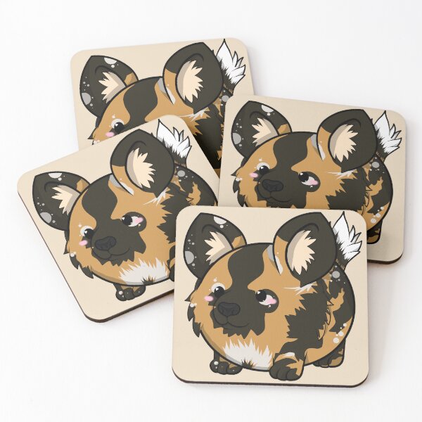 Item preview, The Roundery Series - Endangered Species - African Painted Dog designed and sold by SwampScribbles.