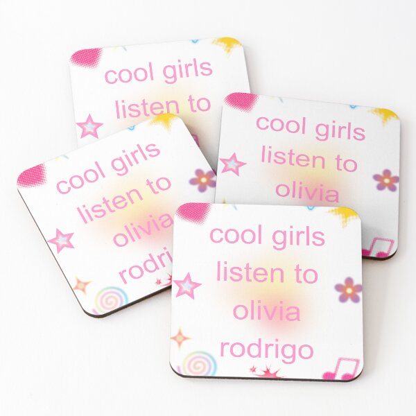 Item preview, cool girls listen to Olivia Rodrigo  designed and sold by ajnoRRonja.