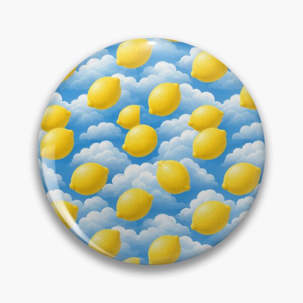 Item preview, Lemons in the Clouds – Surreal Citrus Sky Pattern designed and sold by yodaddydesigns.