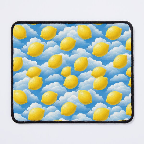 Item preview, Lemons in the Clouds – Surreal Citrus Sky Pattern designed and sold by yodaddydesigns.